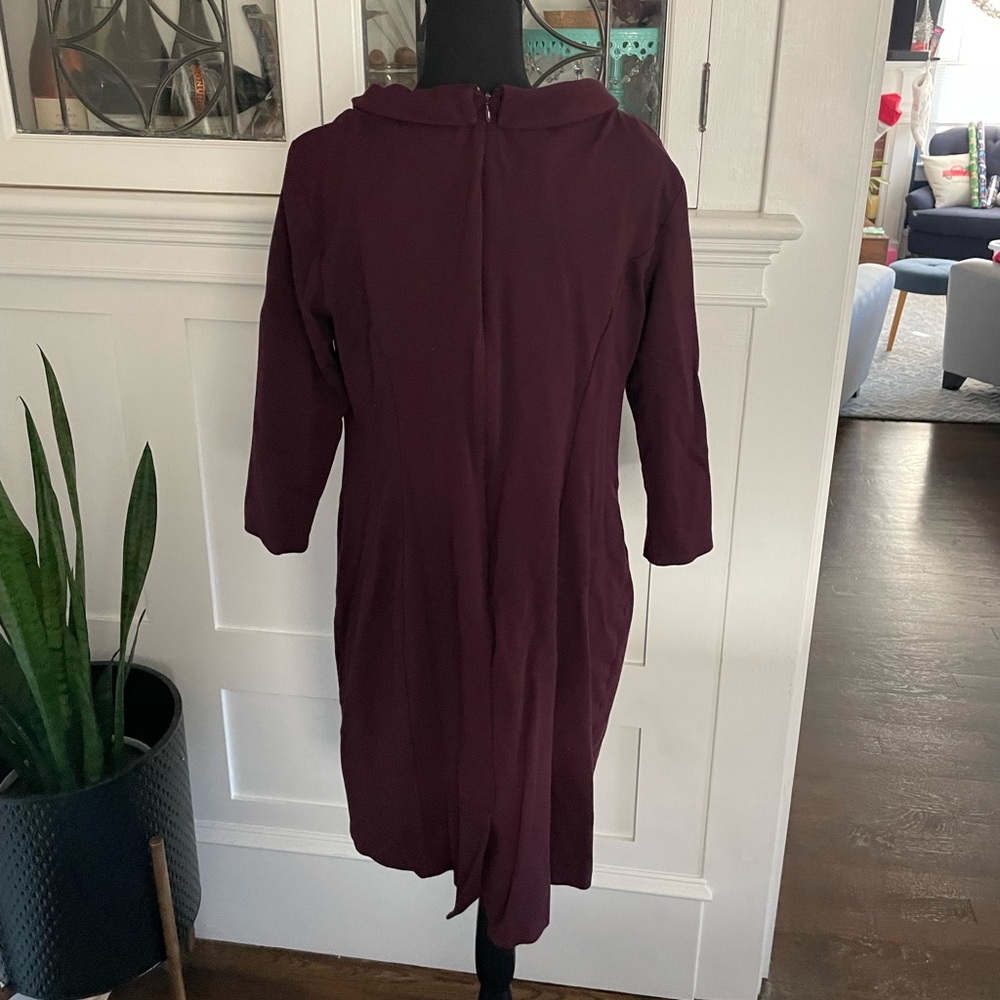 Maroon Talbots dress - Picture 5 of 6